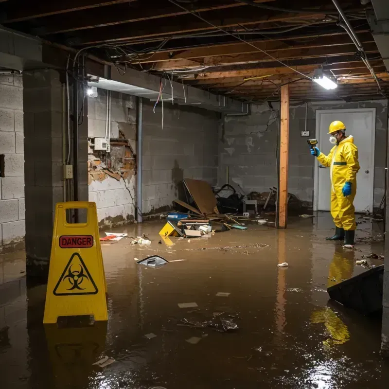 Flooded Basement Electrical Hazard in Bear Lake County, ID Property